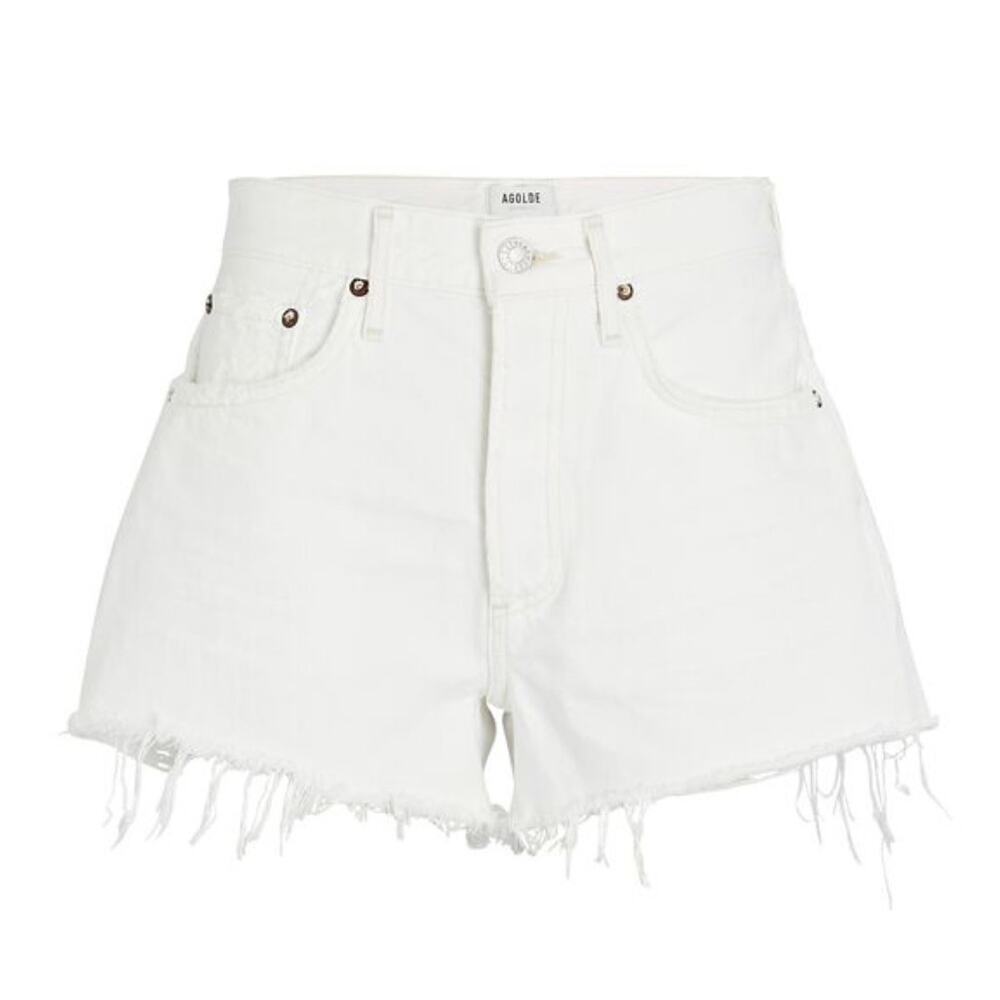 AGOLDE Parker Cut-Off Denim Shorts, Size 29 - Picture 2 of 14